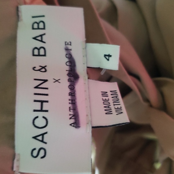 NWOT Sachin & Babi for Anthropologie Jacquard Tiered Belted Maxi Skirt Size 4 - Picture 5 of 14